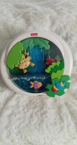 Fisher Price Rainforest Waterfall Soother Jungle Peek-a-Boo Crib Rail Toy  - Picture 1 of 6