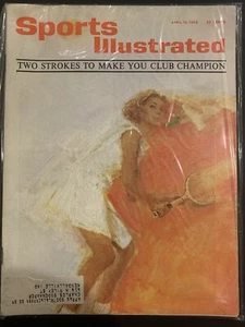 April 15, 1963 Two Strokes to Make You Club Champion Tennis SPORTS ILLUSTRATED - Picture 1 of 1