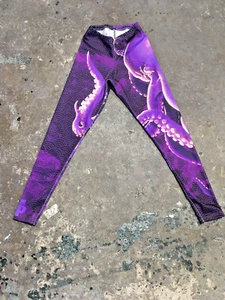 Ranger Up SM Performance Purple Octopus Leggings Ankle Length Martial Arts  - Picture 1 of 1