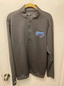 Orlando Magic, NBA 1/4 Zip Pullover, Antiqua, Size Large, Gray, Good Condition - Picture 1 of 8