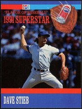 1991 Pepsi Superstar Dave Stieb #4 Toronto Blue Jays