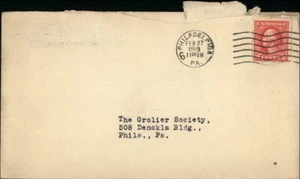 1919 Philadelphia Pennsylvania (PA) Envelope The Grolier Society - Picture 1 of 2
