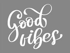Good Vibes Sticker Calligraphy Vinyl Positive Only Hand Written Decal 