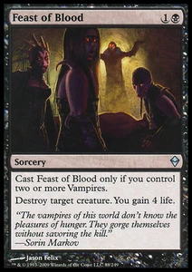 MTG FEAST OF BLOOD POOR - BANCHETTO DI SANGUE - ZEN - MAGIC - Picture 1 of 1