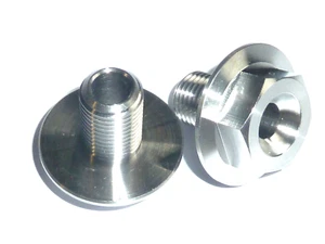 HONDA VTR1000 SP1 - RC51 2000-2001 FRONT AXLE SPINDLE BOLT TITANIUM M14 x 1.5 - Picture 1 of 13