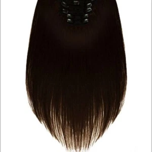 NEW LORD & CLIFF 14 inch 7 Piece Remy Human Hair Clip-In Extensions Color #2 - Picture 1 of 5