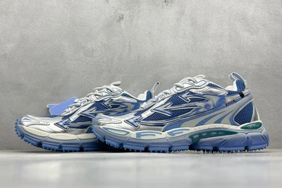 Off Arrow White Be Right Back Unisex Sneakers Silver Blue - Image 1 of 4