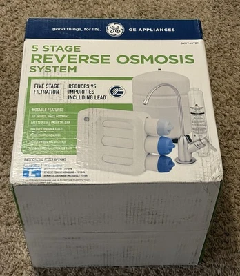 NEW GE GXRV40TBN 5 Stage Reverse Osmosis Water Filtration System Open Box - Image 1 of 4