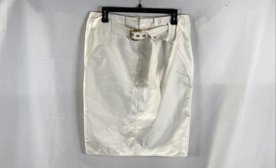 Gucci Women Ivory Belted Skirt Size 44 - Image 1 of 4