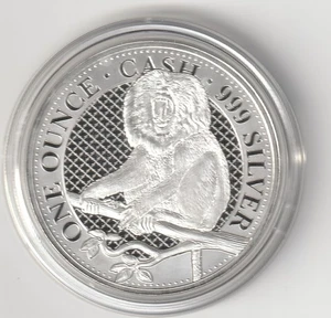 1 oz St. Helena 2023 Bartaffe Silbermünze 999er 31,103 Gr. In ST – (82) - Bild 1 von 2