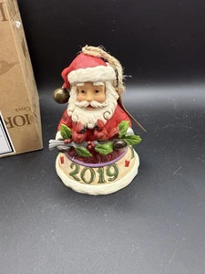 Jim Shore Heartwood Creek Santa 2019 Christmas Figurine Ornament 4" - Picture 1 of 6