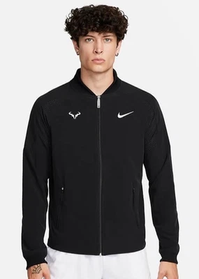 Nike Rafa Nadal Dri-Fit Tenis Cremallera Completa Chaqueta Negra Para Hombre Talla L DV2885-010 Foto 1 de 4
