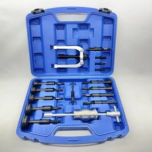 16pcs Set Blind Hole Collet Bearing Race and Seal Puller Extractor Kit, Blue - Picture 1 of 13