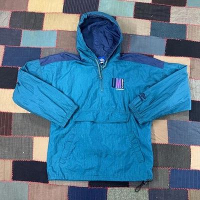 Vintage 90's Umbro Sports Athletic Nylon Wind Breaker Hooded Jacket Size M - Image 1 of 4