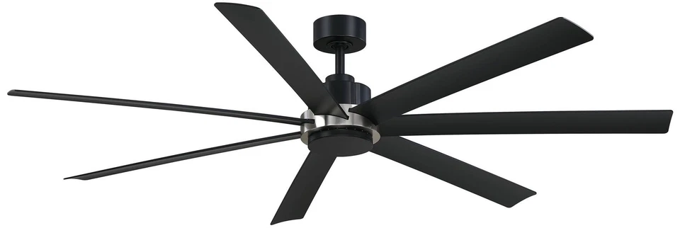 72" Fanimation Pendry Black and Nickel Outdoor Smart Ceiling Fan - Image 1 of 1