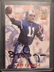 Jeff George Proset Power autograph card, Colts, Falcons, Viking - Picture 1 of 1