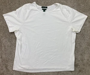 Lauren Ralph Lauren Shirt Women's 3X White Short Sleeve Jackie Tee - Picture 1 of 6