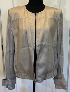 Classics Entire Women’s Front Zip Blazer Jacket Size Large - Picture 1 of 7
