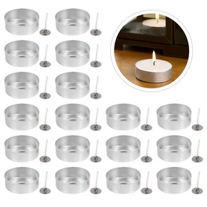 100 Aluminum Candle Cup Cases For DIY Scented Candles And Crafts - Picture 1 of 12