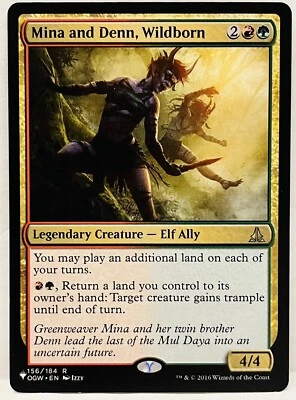 MTG-Mina and Denn, Wildborn #156- The List Reprints (LIST)-Regular-LP - Image 1 of 2
