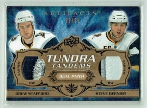 08-09 UD Artifacts Tundra Tandems  Drew Stafford--Steve Bernier  /35  Patches