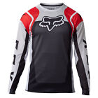 Fox Racing Mens Airline Offroad Jersey Sensory TruDri Drop-Tail Fluorescent Red