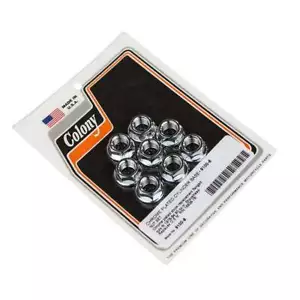 Colony 9100-8 Cylinder Base Nut Kit Chrome For Harley Shovelhead 60136 - Foto 1 di 1