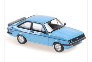 MAXICHAMPS FORD ESCORT MKII RS 2000 BLUE 1975 1-43 SCALE 940 084300