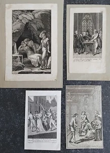 4 copper engravings Daniel Chodowiecki Blaschke among others - Picture 1 of 6