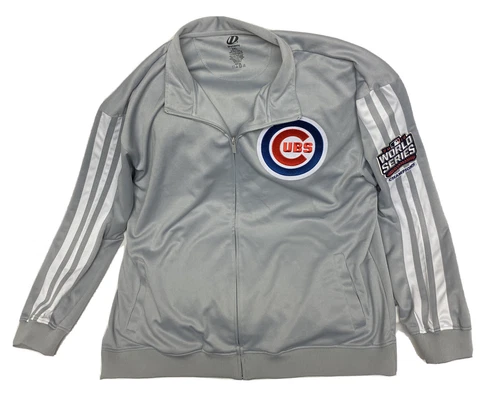 Chicago Cubs Full Zip Track Jacket MLB Mens Size 2XL Dynasty 100% Polyester Cover