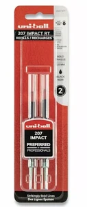 Refill for Gel 207 IMPACT RT Roller Ball Pens, Bold Point, Black Ink, 2/Pack - Picture 1 of 1