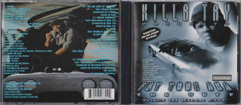 !@#$ Fat Tone - Only In Killa City Missouri KC Rap G-Funk Killa Tay C-Bo !@#$ - Image 1 of 1