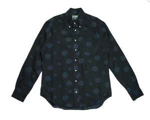 Camisa Oxford Vintage $250 Marino Punto Azul Marino Jacquard Moleskin con Botones XL - Imagen 1 de 7