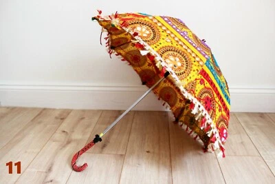 Guarda-sol de renda feminino vintage feito à mão para festa de casamento de noiva decoração para casa - Imagem 1 de 3