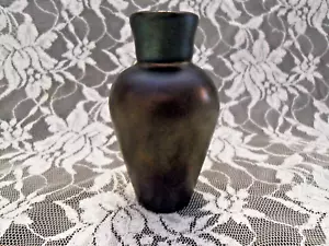 VINTAGE LOETZ BRONZE IRISIERENDE KUNST GLAS VASE - Bild 1 von 5