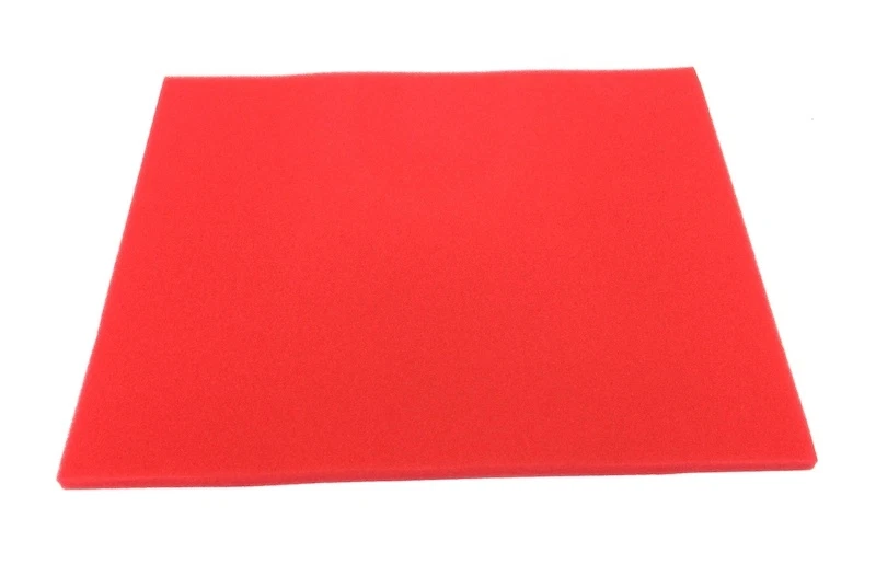 Luftfilter Einsatz Matte 330 x 280 x 10mm Rot zum Ausschneiden für Roller - Bild 1 von 1