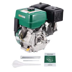 4 Stroke Recoil Start Engine Motor Gasoline 15HP 420cc Lawn Mowers Go-Kart - Picture 1 of 12