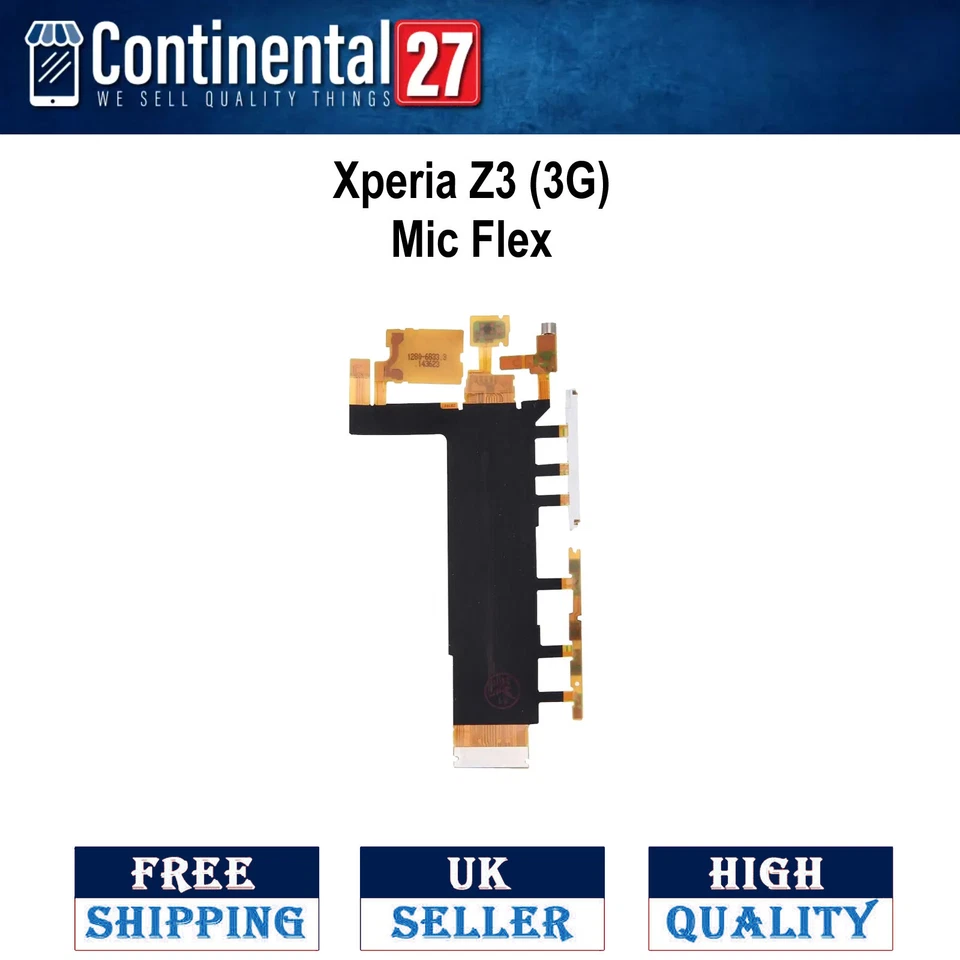 Puerto de cable flexible de alimentación y volumen y cinta de micrófono para Sony Xperia Z3 3G Foto 1 de 1