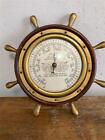 Vintage Mid Century Swift & Anderson Barometer Ships Wheel