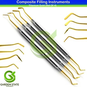 Kit Ristrutturante Riempimento Composito Dentale Oro 4pz Strumenti Portatile Dentista - Foto 1 di 5