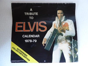 A Tribute To Elvis Calendar 1978-79 Authorized Collectors Edition Elvis Presley - Picture 1 of 12
