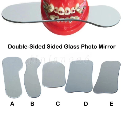 Dental Orthodontic Intraoral Photographic Mirror Glass Photo Mouth Reflector - Image 1 of 4
