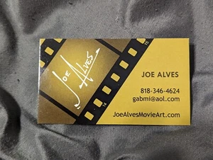 Joe Alves Movie Jaws Prop Creator Autograph Business Card Hand Shark Sketch! - Picture 1 of 2