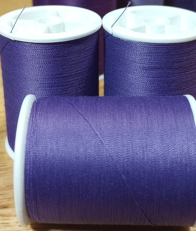 Coats & Clark All Purpose Sewing Thread Lot 3 Spools 280+ yd Each  PURPLE - Image 1 of 1