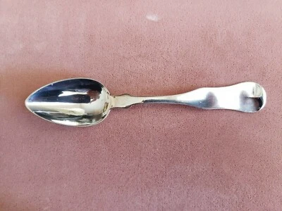 ANTIQUE COLLECTABLE 6" * N. HARDING & CO * COIN SILVER (90%) TEA SPOON - MONO - Image 1 of 4