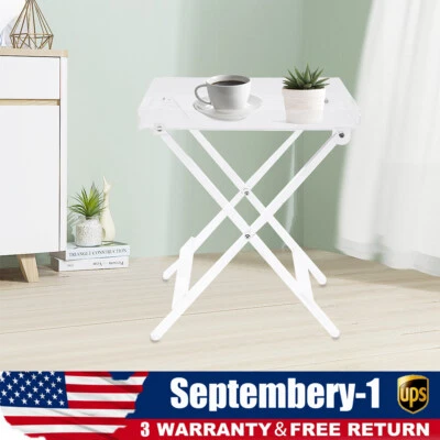 Acrylic Folding Tray Table Clear Acrylic Side End Table Square Coffee Table - Image 1 of 4