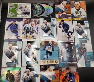 18 Paul Kariya Card Lot NHL Hockey  Anaheim ducks St Louis Blues - Picture 1 of 9