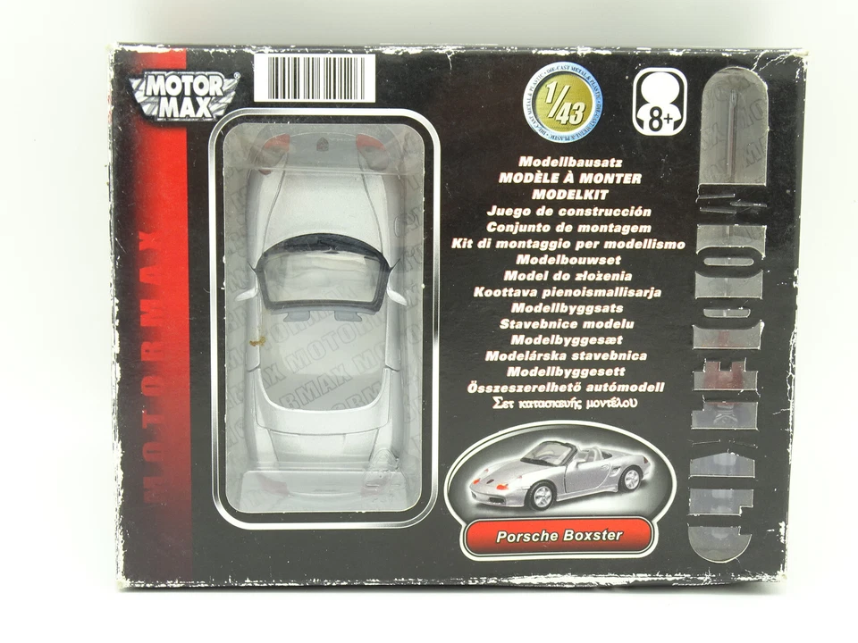 Motor Max Kit Da Montare 1/43 - Porsche Boxster 986 Argento - Immagine 1 di 1