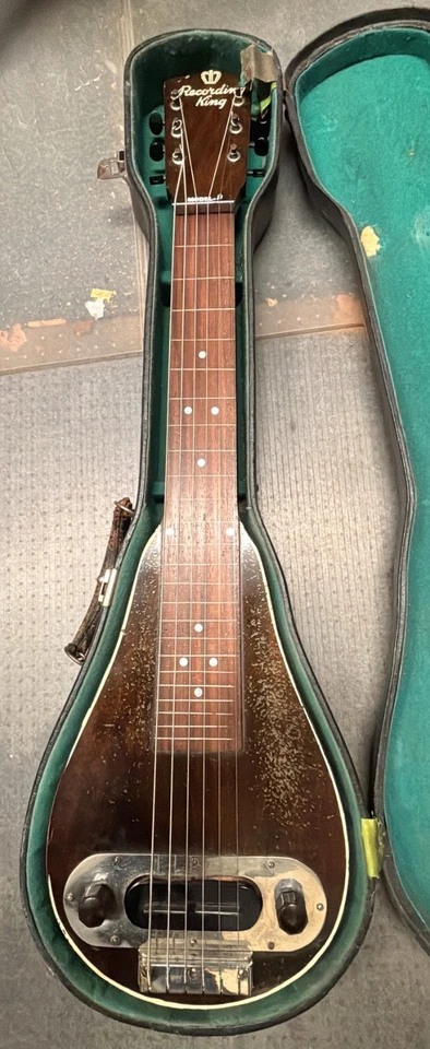 Recording King Modelo D hecho por Gibson 1939-1940 LAP STEEL CON ESTUCHE REPRODUCTOR Foto 1 de 4