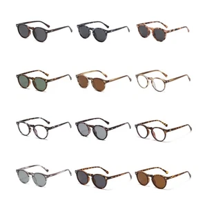 Retros Styles Polarized Sun Sunglasses With Light weight Acetate Eyewears - Picture 1 of 17